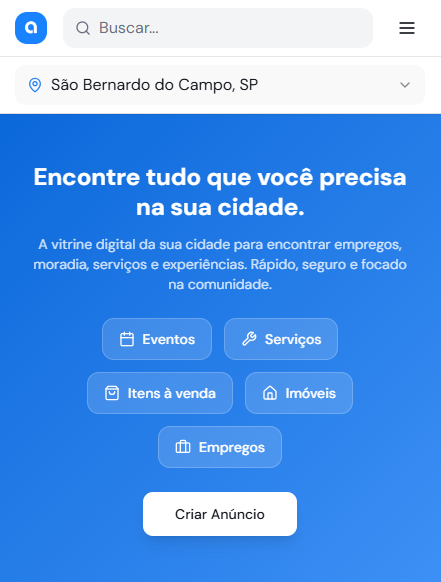 Tudo da sua cidade em um lugar